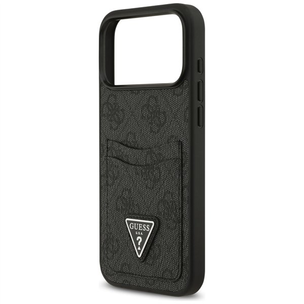 Guess 4G Double Card Triangle case for iPhone 17 Pro Max black