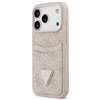Guess 4G Double Card Triangle case for iPhone 17 Pro pink