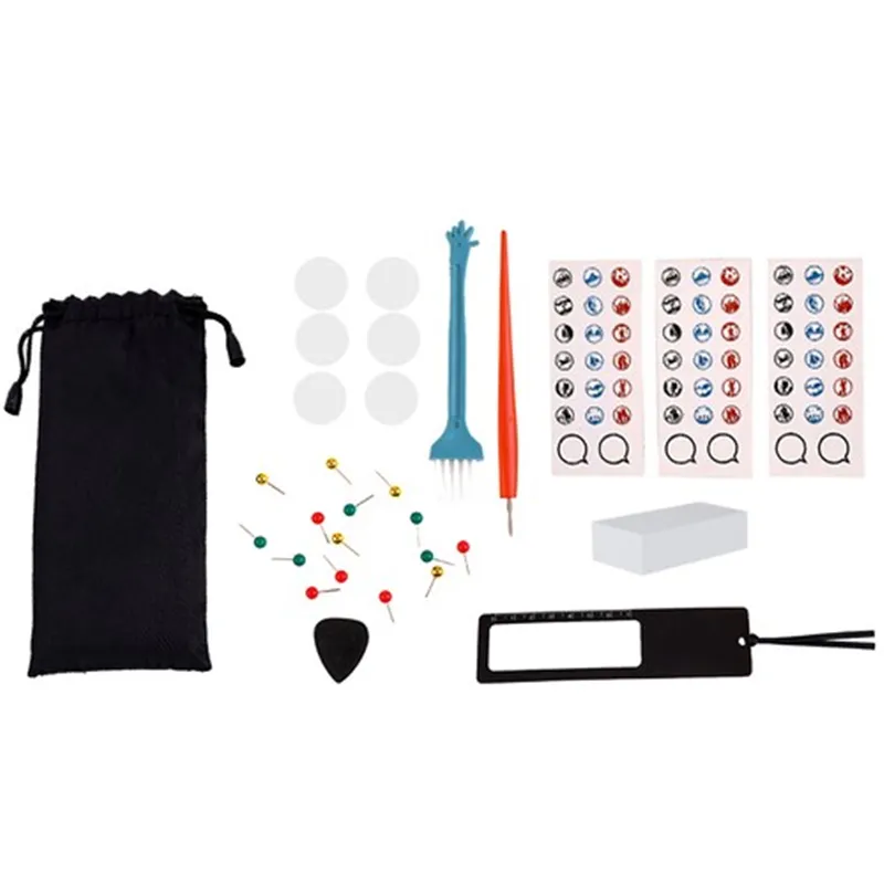 World map - scratch card with flags + accessories 23442