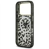 Guess Leopard Glitter MagSafe case for iPhone 17 Pro Max black
