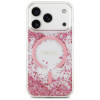 Guess Resin Bottom Glitter MagSafe case for iPhone 17 Pro pink