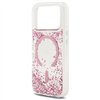 Guess Resin Bottom Glitter MagSafe case for iPhone 17 Pro pink