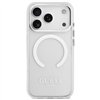 Guess Metal Outline MagSafe case for iPhone 17 Pro silver