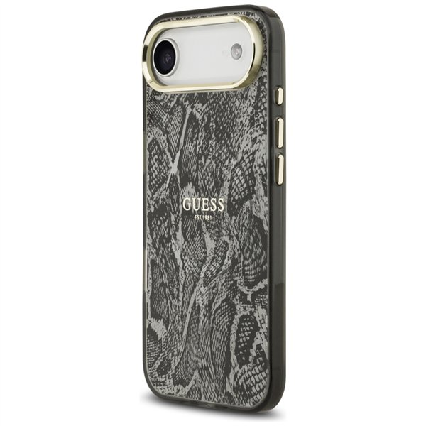 Guess Python Pattern MagSafe case for iPhone Air black