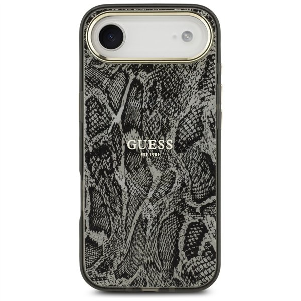 Guess Python Pattern MagSafe case for iPhone Air black