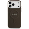 Guess Classic Logo MagSafe case for iPhone 17 Pro brown