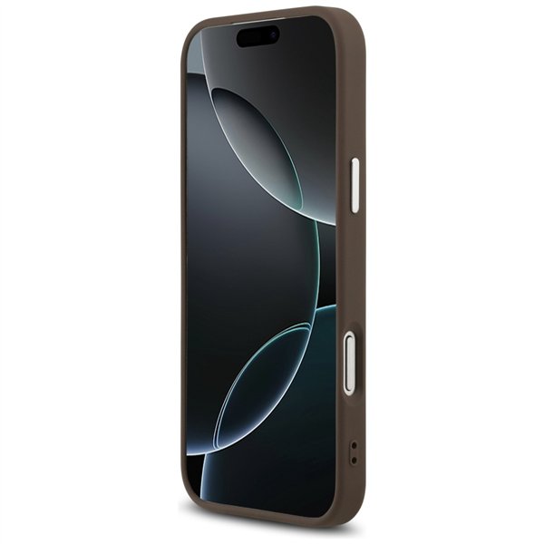 Guess Classic Logo MagSafe case for iPhone 17 Pro Max brown