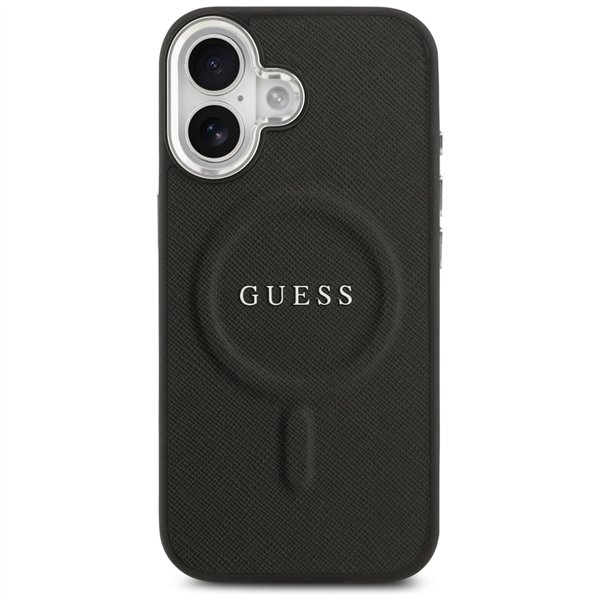 Guess Classic Logo MagSafe case for iPhone 17 black