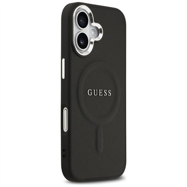 Guess Classic Logo MagSafe case for iPhone 17 black