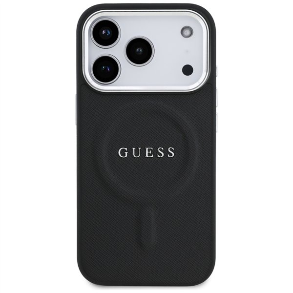 Guess Classic Logo MagSafe case for iPhone 17 Pro black