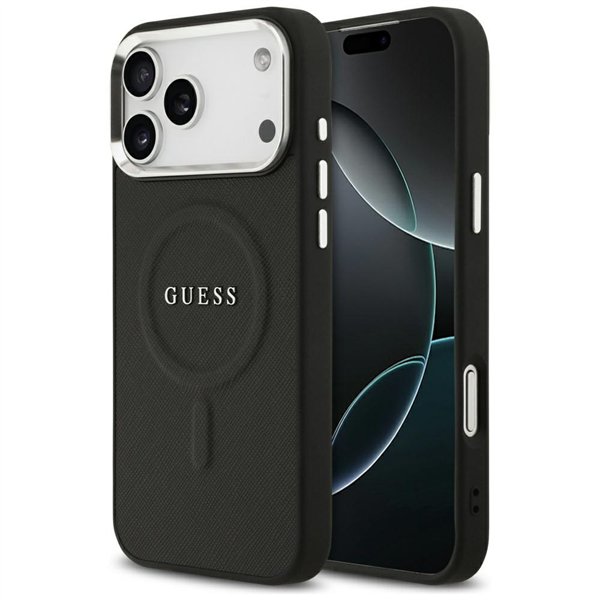 Guess Classic Logo MagSafe case for iPhone 17 Pro Max black
