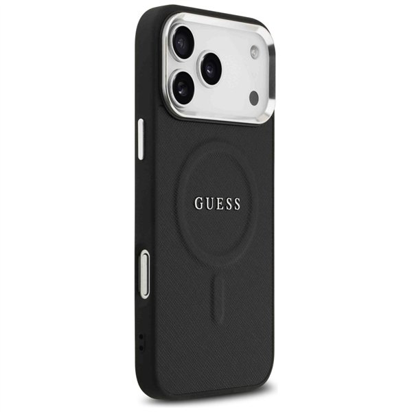 Guess Classic Logo MagSafe case for iPhone 17 Pro Max black