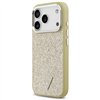 Guess Glitter Triangle Logo MagSafe case for iPhone 17 Pro gold