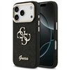 Guess Fixed Glitter Big 4G Metal Frame case for iPhone 17 Pro black