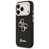 Guess Fixed Glitter Big 4G Metal Frame case for iPhone 17 Pro black