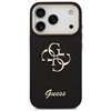 Guess Fixed Glitter Big 4G Metal Frame case for iPhone 17 Pro black