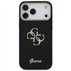 Guess Fixed Glitter Big 4G Metal Frame case for iPhone 17 Pro Max black