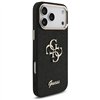 Guess Fixed Glitter Big 4G Metal Frame case for iPhone 17 Pro Max black