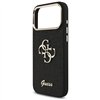 Guess Fixed Glitter Big 4G Metal Frame case for iPhone 17 Pro Max black