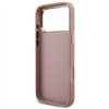 Guess Fixed Glitter Big 4G Metal Frame case for iPhone 17 Pro Max pink