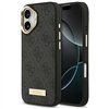 Guess 4G Logo Plate MagSafe case for iPhone 17 black
