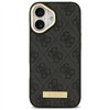 Guess 4G Logo Plate MagSafe case for iPhone 17 black