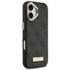 Guess 4G Logo Plate MagSafe case for iPhone 17 black