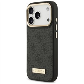 Guess 4G Logo Plate MagSafe case for iPhone 17 Pro black