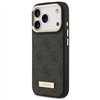 Guess 4G Logo Plate MagSafe case for iPhone 17 Pro black