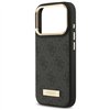 Guess 4G Logo Plate MagSafe case for iPhone 17 Pro black