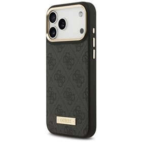 Guess 4G Logo Plate MagSafe case for iPhone 17 Pro Max black