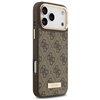 Guess 4G Logo Plate MagSafe case for iPhone 17 Pro Max brown