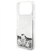Guess Liq. Glitter Charms case for iPhone 17 Pro Max silver