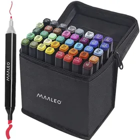Dvipusiai žymekliai/tušinukai - 40vnt MAALEO 24102