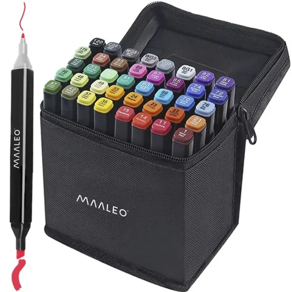 Kahepoolsed markerid/pliiatsid - 40 tk. MAALEO 24102