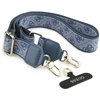 Guess 4G Strass Logo & Big Strap Metal Buttons MagSafe case for iPhone 17 blue