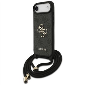 Guess 4G Big Logo Cord Stap Crossbody case for iPhone Air black