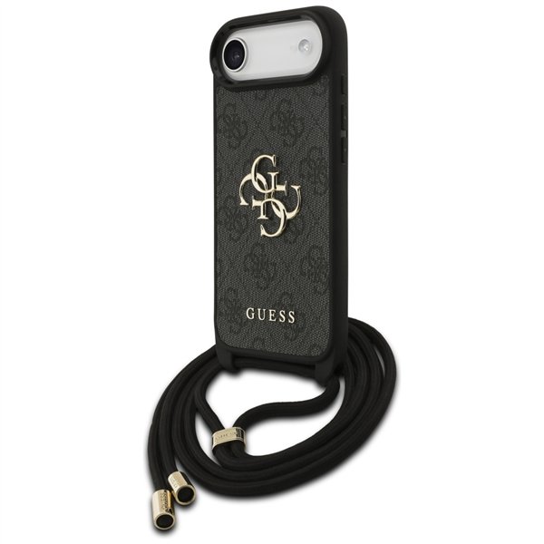 Guess 4G Big Logo Cord Stap Crossbody case for iPhone Air black