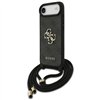 Guess 4G Big Logo Cord Stap Crossbody case for iPhone Air black