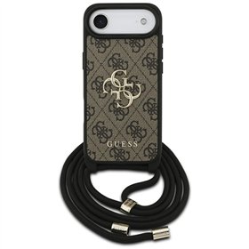 Guess 4G Big Logo Cord Stap Crossbody case for iPhone Air brown