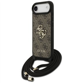 Guess 4G Big Logo Cord Stap Crossbody case for iPhone Air brown