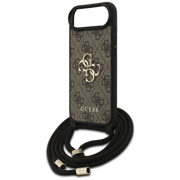 Guess 4G Big Logo Cord Stap Crossbody case for iPhone Air brown