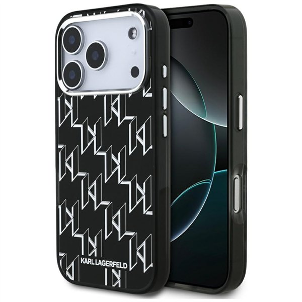 Karl Lagerfeld IML KL Monogram MagSafe case for iPhone 17 Pro black