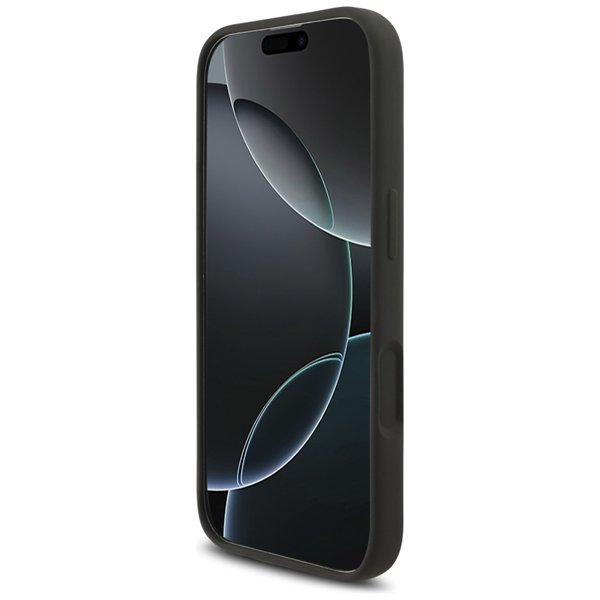 Karl Lagerfeld Silicone Karl&Choupette Ring MagSafe case for iPhone 17 black