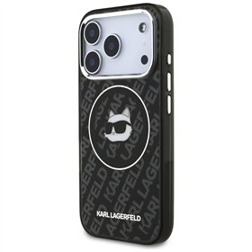 Karl Lagerfeld IML Choupette Head Logo MagSafe case for iPhone 17 Pro Max black