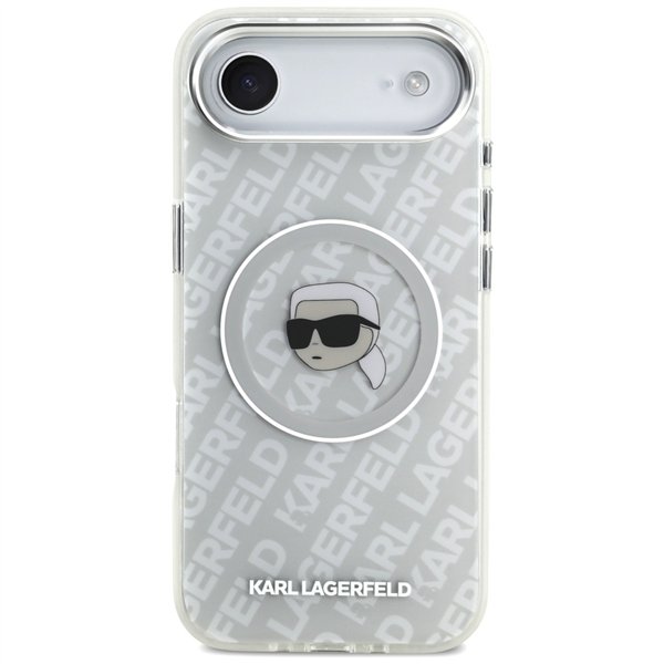 Karl Lagerfeld IML Karl Head Logo MagSafe case for iPhone Air grey