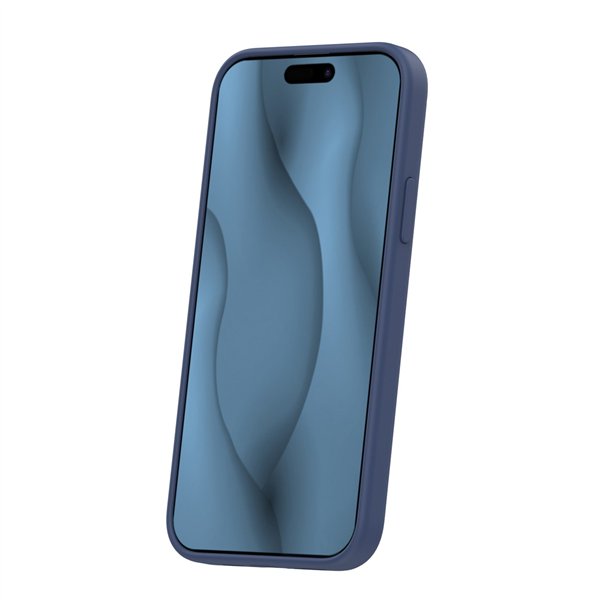 Silicone Thin Mag case for iPhone 12 / 12 Pro 6,1&quot dark blue