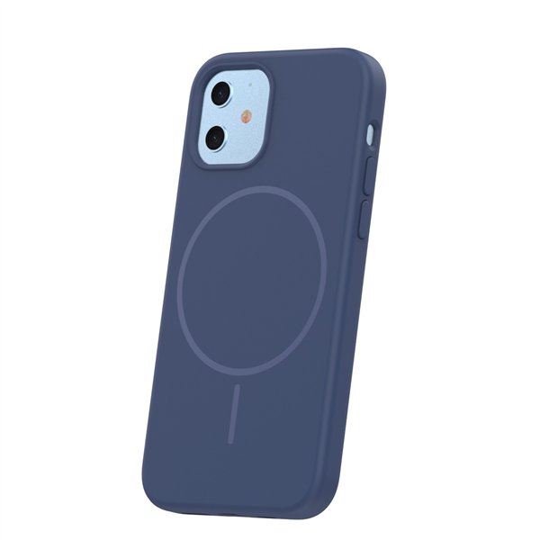 Silicone Thin Mag case for iPhone 12 / 12 Pro 6,1&quot dark blue