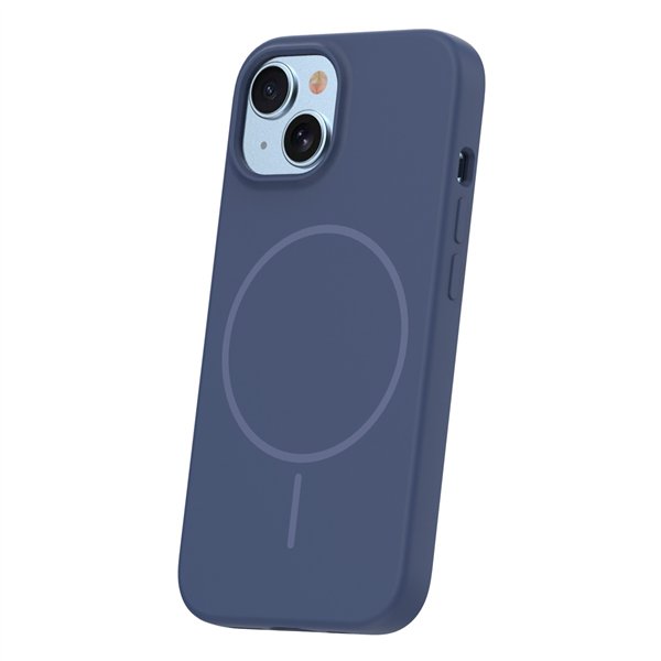Silicone Thin Mag case for iPhone 13 6,1&quot dark blue