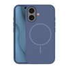 Silicone Thin Mag case for iPhone 16 6,1&quot dark blue